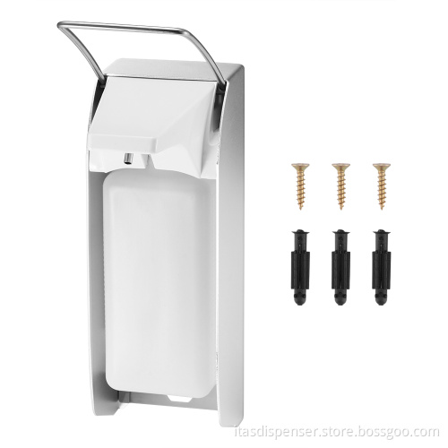 Wall-Mounted Aluminum Hand Sanitizer Soap Dispenser Refill Station
